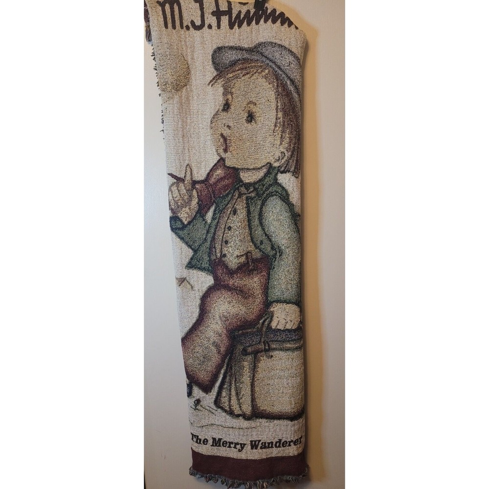 M J HUMMEL The Merry Wanderer Tapestry Blanket